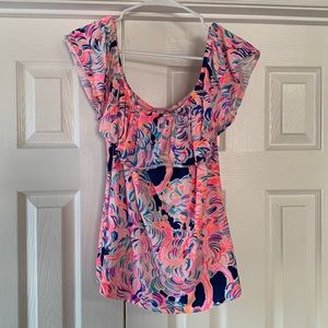 Lilly Pulitzer Ruffle Top